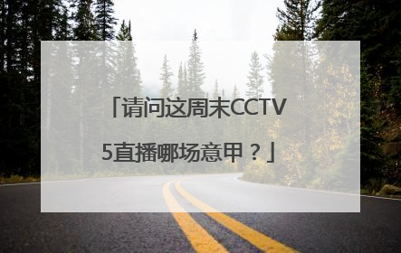 请问这周末CCTV5直播哪场意甲？