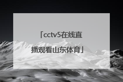 「cctv5在线直播观看山东体育」央视cctv5+体育在线直播手机观看